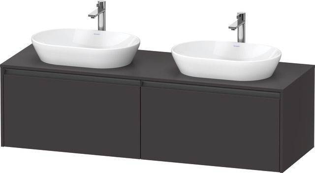 Ketho.2 Waschtischunterbau wandhängend 1600 x 550mm, Beckenausschnitt beidseitig
