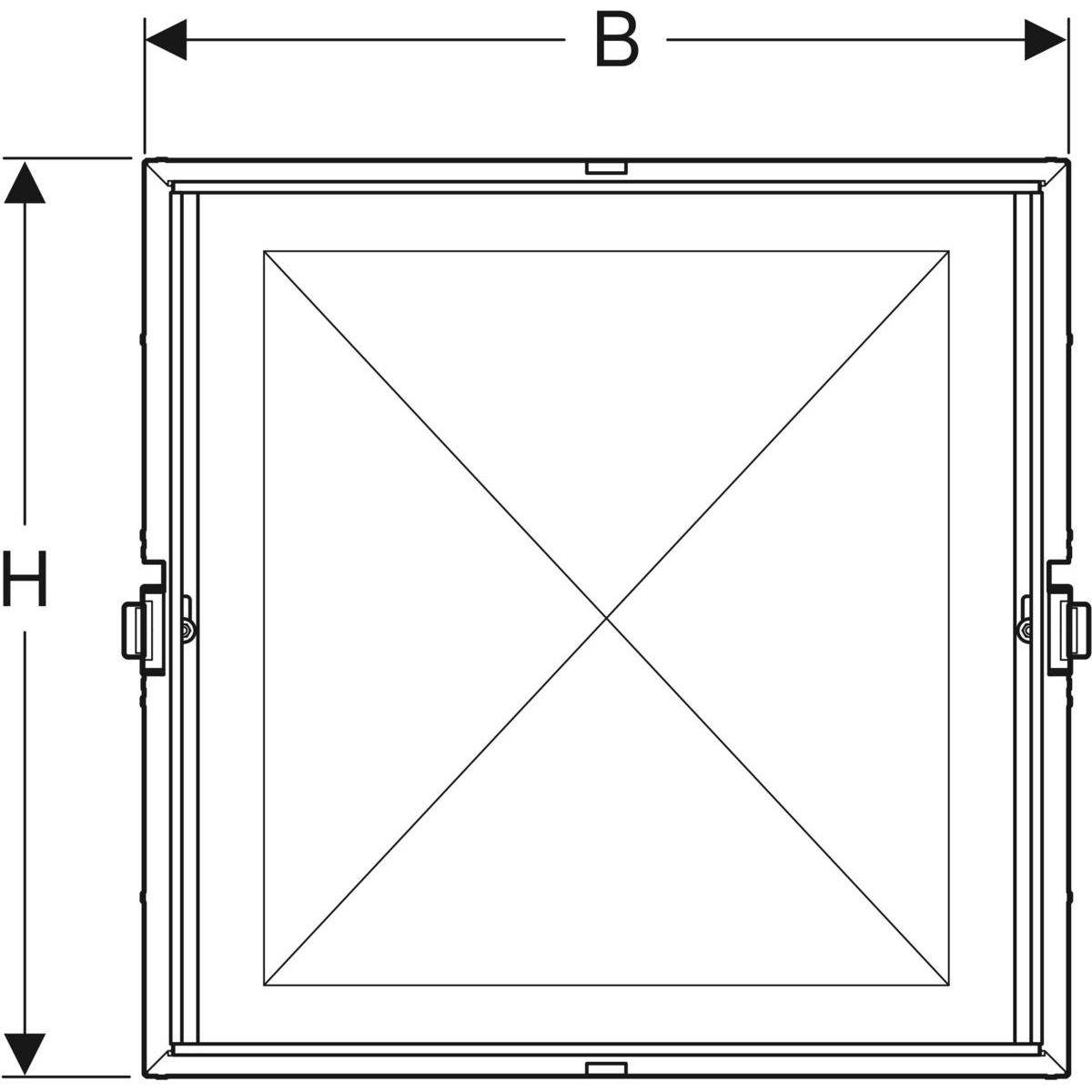 Rohbaubox für Geberit ONE Spiegelschrank Breite 105cm, Höhe 90cm