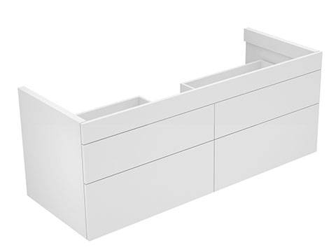 KEUCO Edition 400 Waschtischunterbau 4 Frontauszüge, 1400 x 535 x 546 mm
