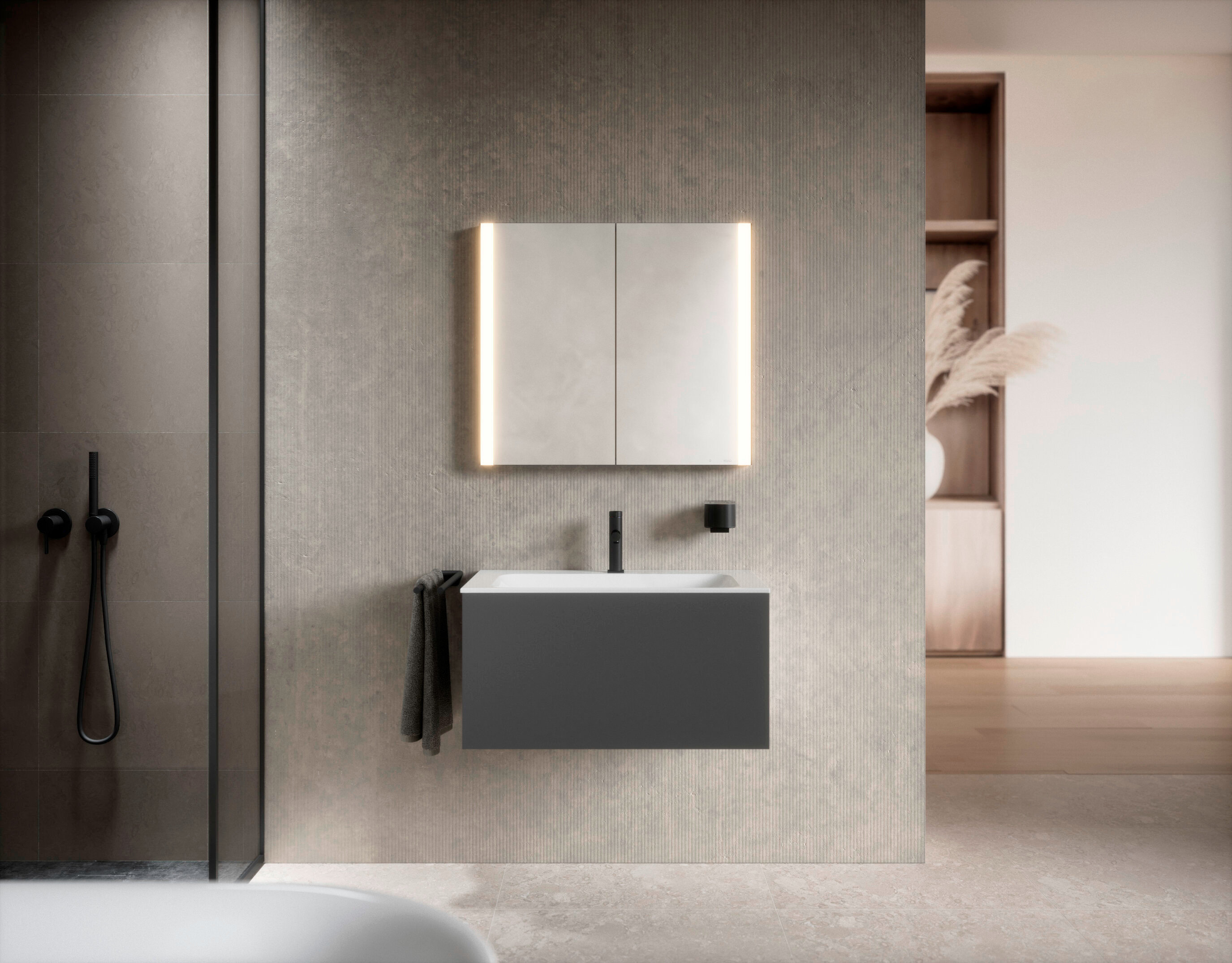 311201450074 Royal ALVEUM LED Einbau-Spiegelschrank 80cm