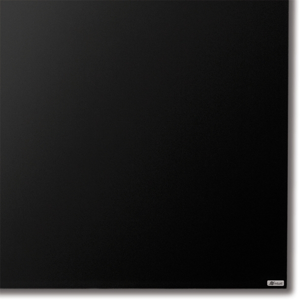 Infrarot-Handtuchtrockner H500 Glas schwarz glatt, Handtuchhalter rund