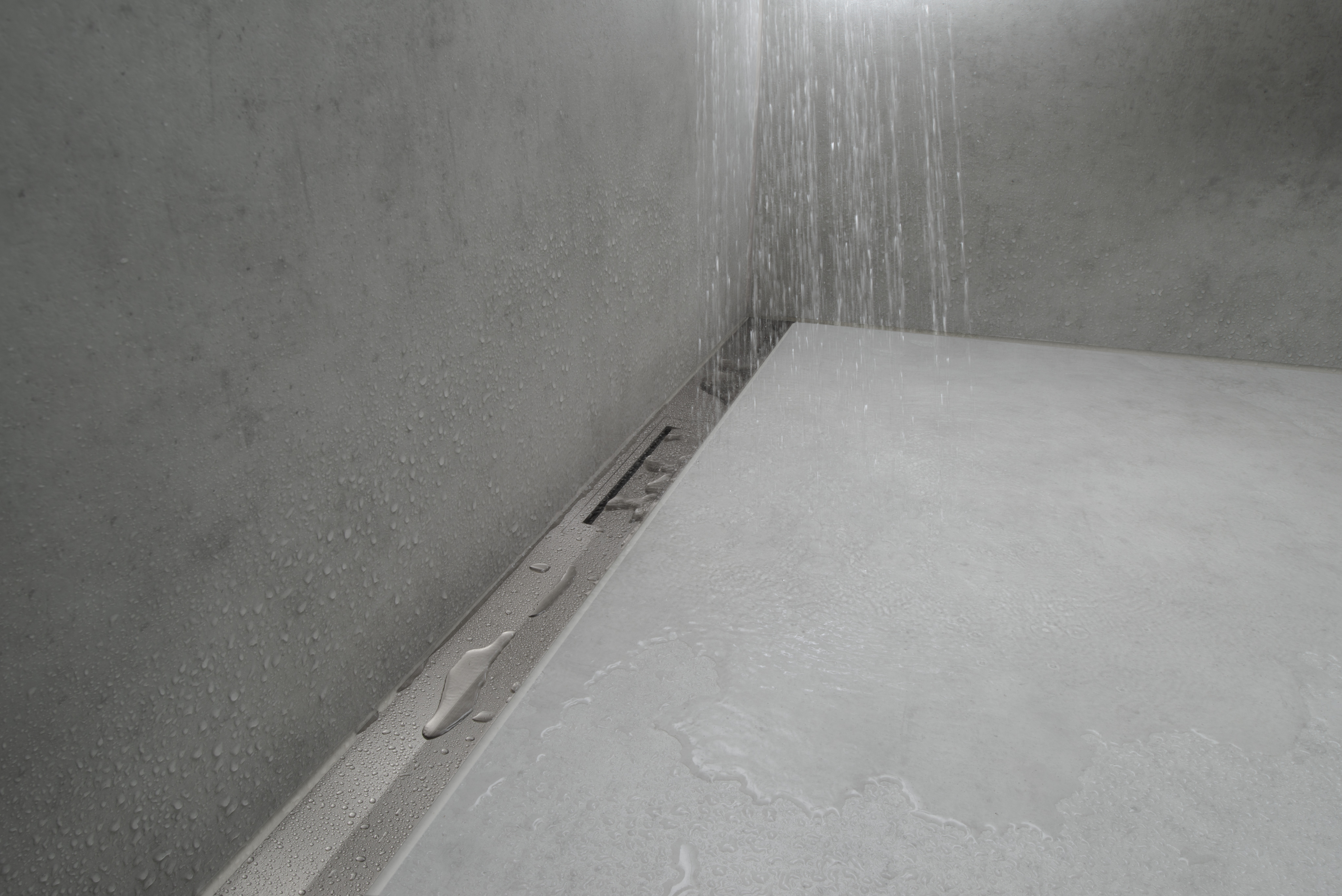 56054000_06 RainDrain Flex Fertigset Duschrinne 120cm kürzbar, zur Wandmontage