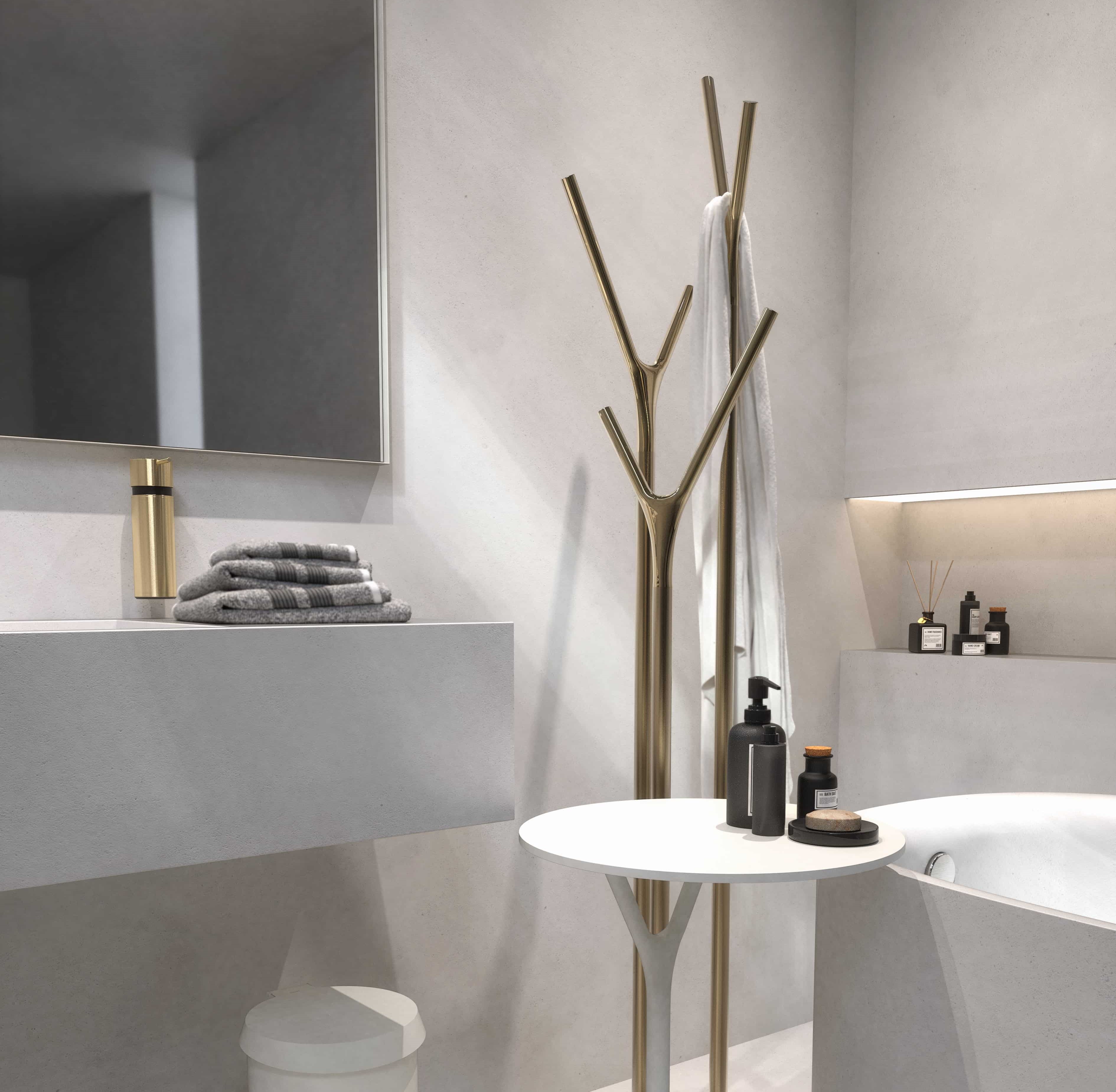 FROST Originals Beistelltisch und Handtuchstaender.