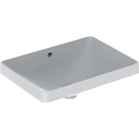 VariForm built-in washbasin, rectangular, 550 x 400mm, without tap hole, with overflow