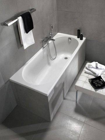 O.NOVO Solo acrylic rectangular bathtub 1700 x 750mm