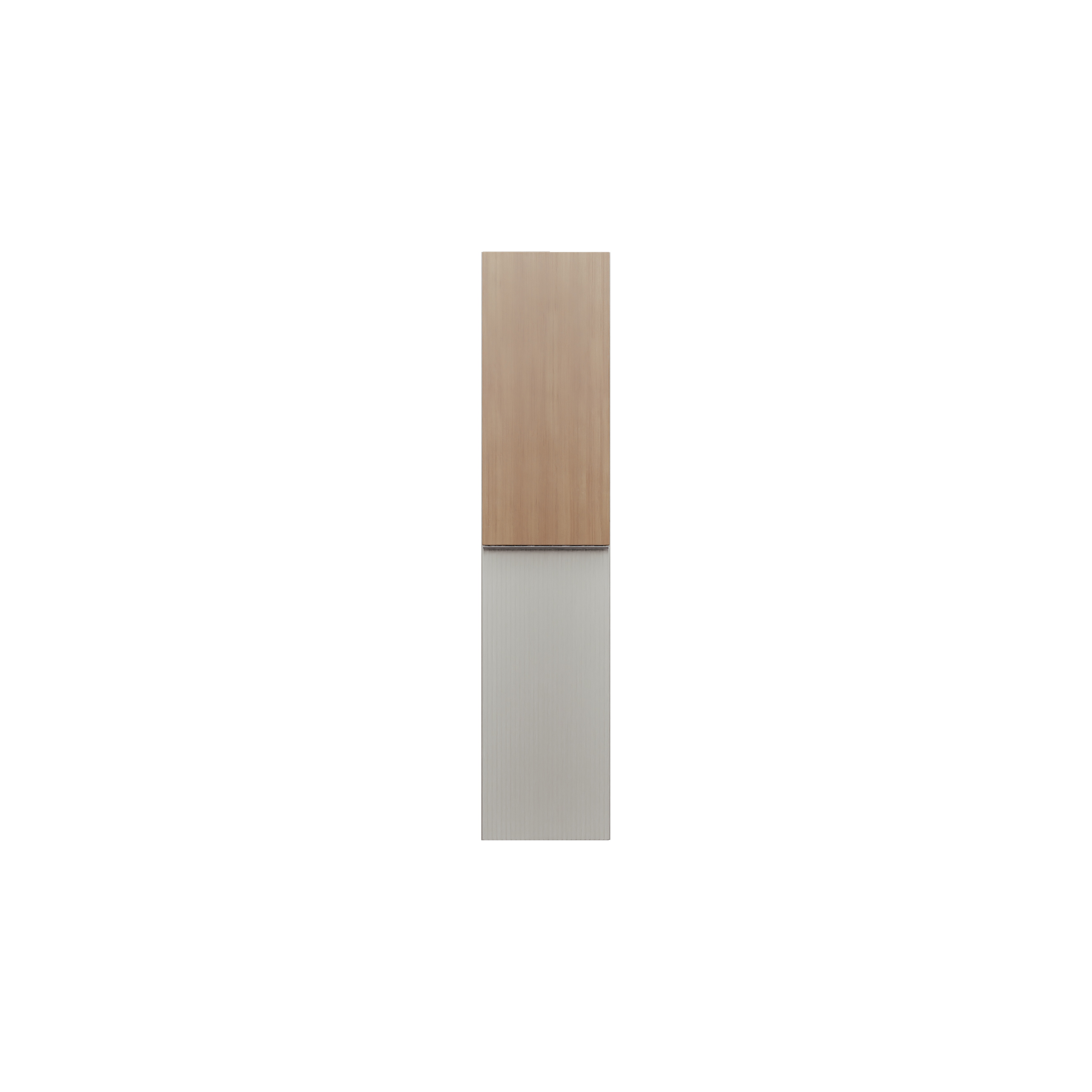 burgbad Fiumo 2.0 Hochschrank Veloursgrau Softmatt, Griff Chrom G0146