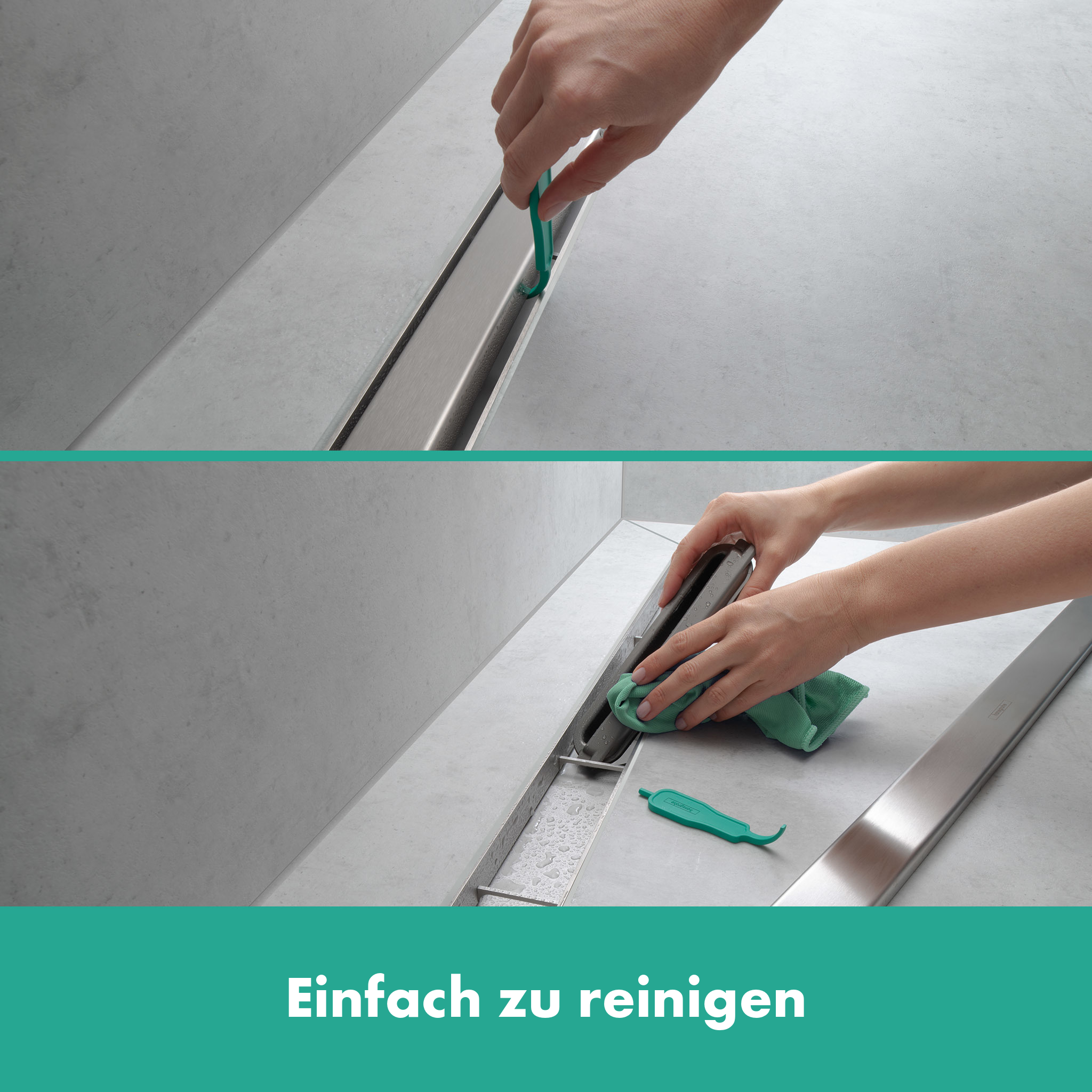 56038800_01 RainDrain Match Fertigset Duschrinne 80cm