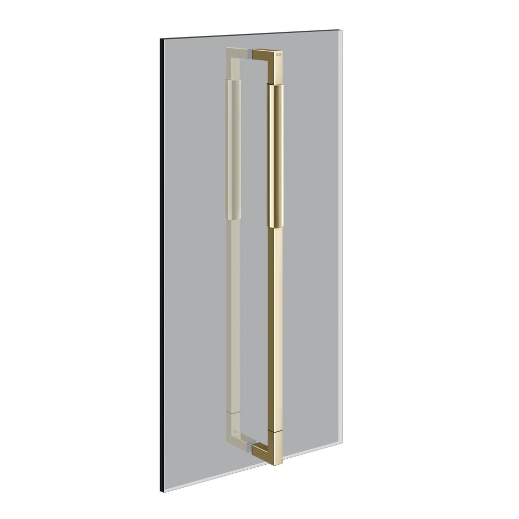 Gessi Shower G Doppel-Duschtürgriff Unito, 60cm, messing