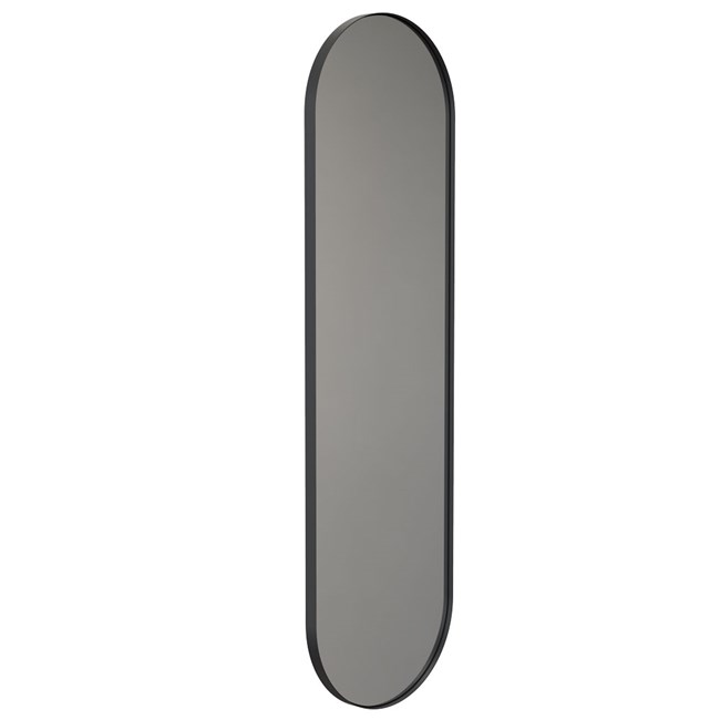 UNU Wandspiegel 4139 oval schwarz matt
