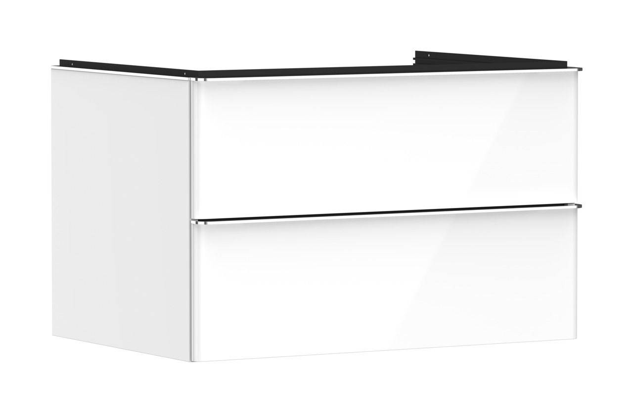 Hansgrohe Xelu Q Waschtischunterschrank 780mm Korpus weiß hochglanz, Griff