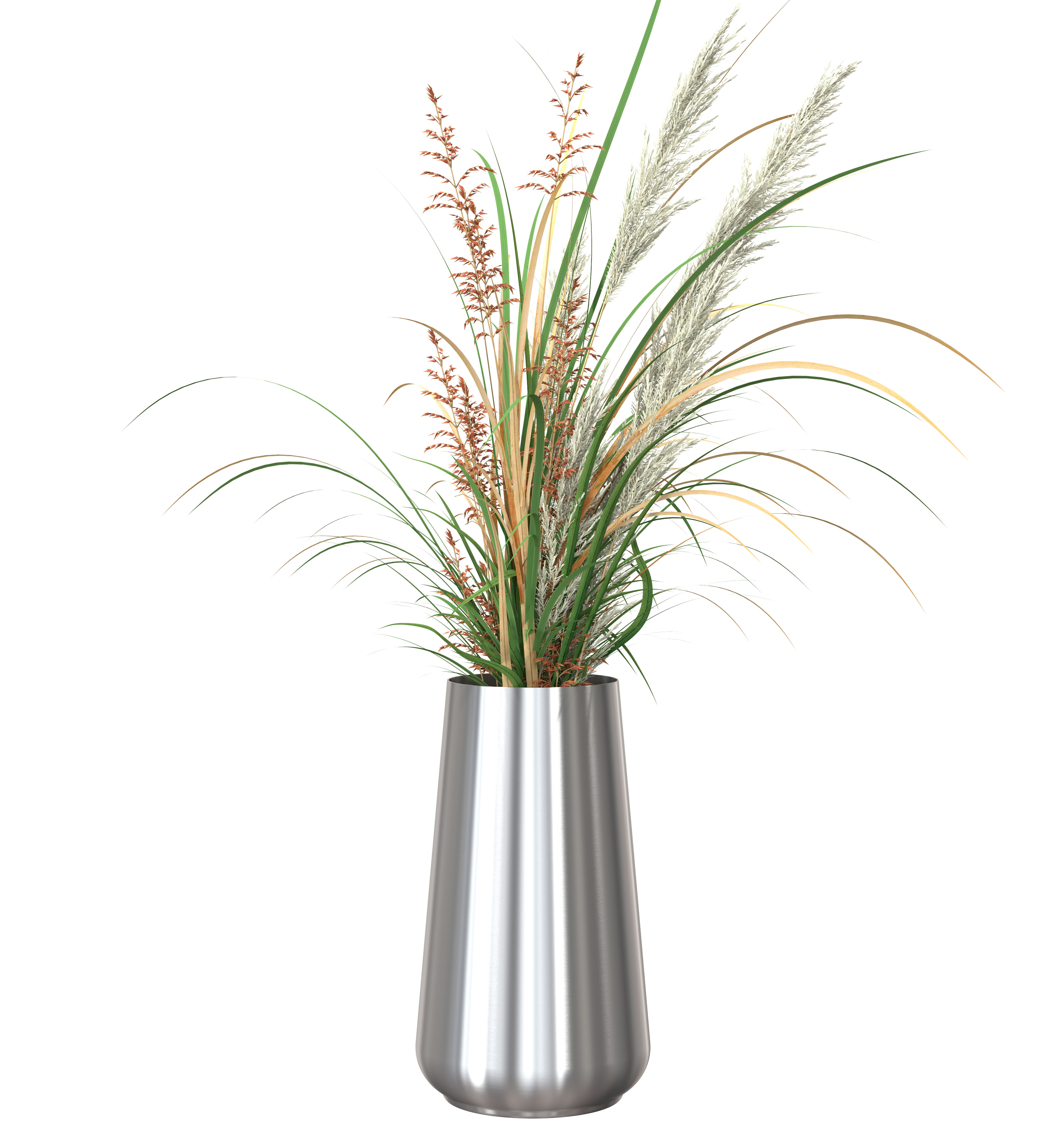 RONDO vase 5130, brushed stainless steel