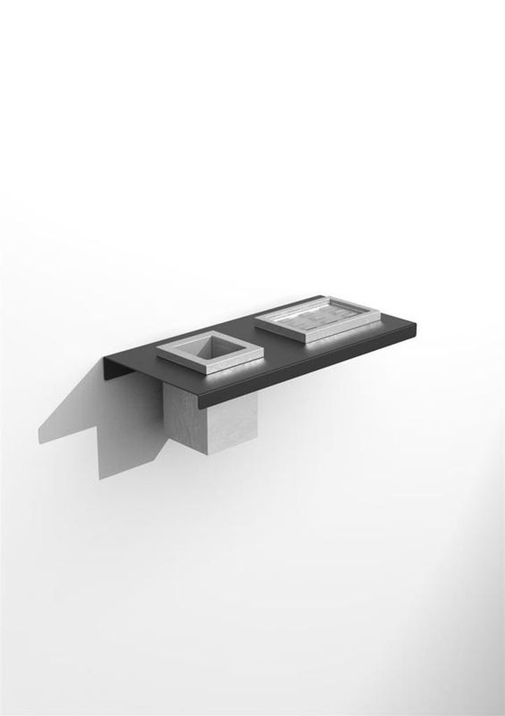 Glassdesign Aria Due Ablage mit Seifenschale und Becher VetroFreddo
