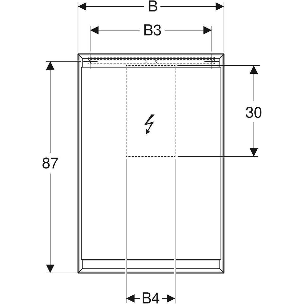 ONE Spiegelschrank mit ComfortLight  60 x 90 x 15cm
