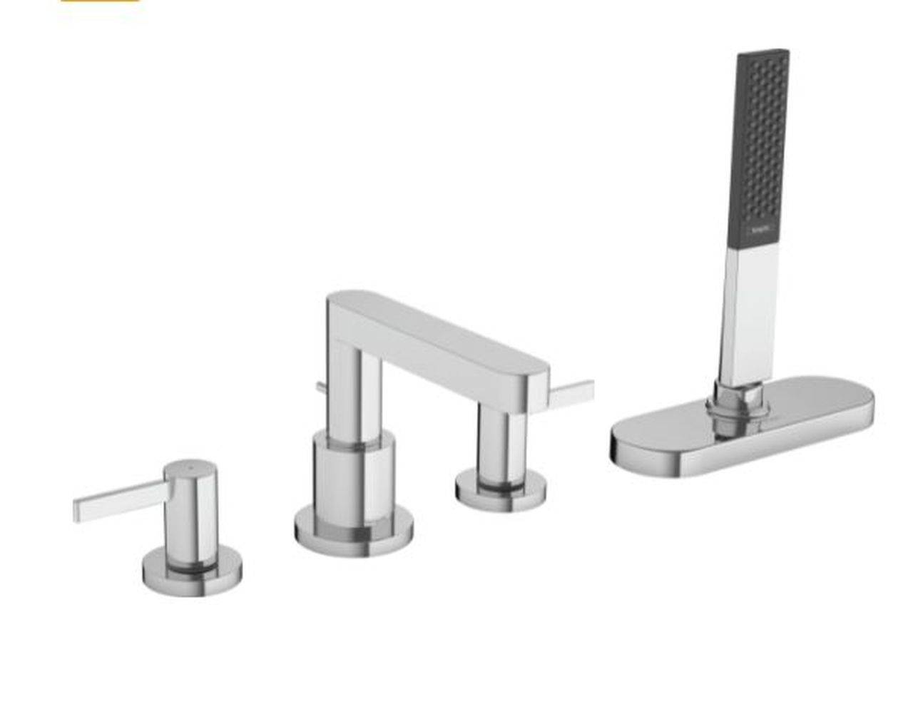 Hansgrohe Finoris 4-Loch Wannenrandarmatur mit sBox