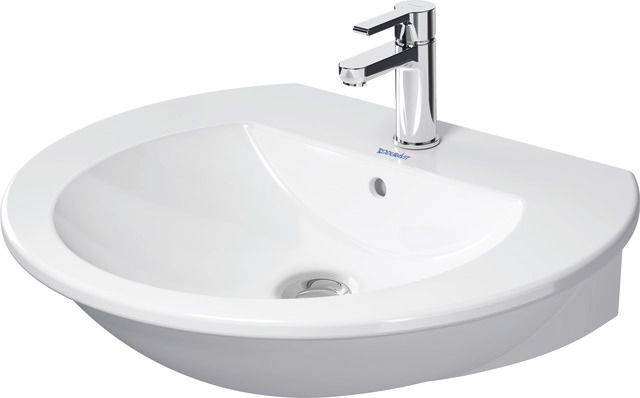 Darling New Waschtisch mit Überlauf 650 x 550mm, mit 1 Hahnloch