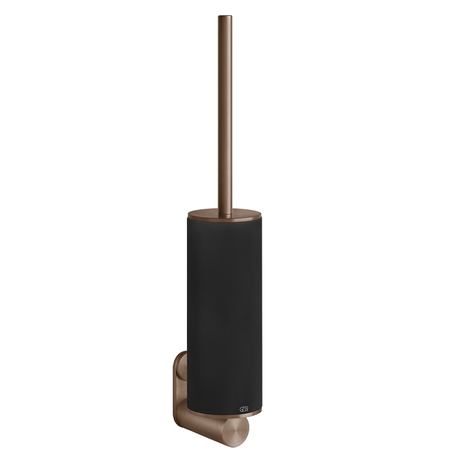 Gessi 316Accessoires WC-Bürstengarnitur Wandmodell, Glas dunkel