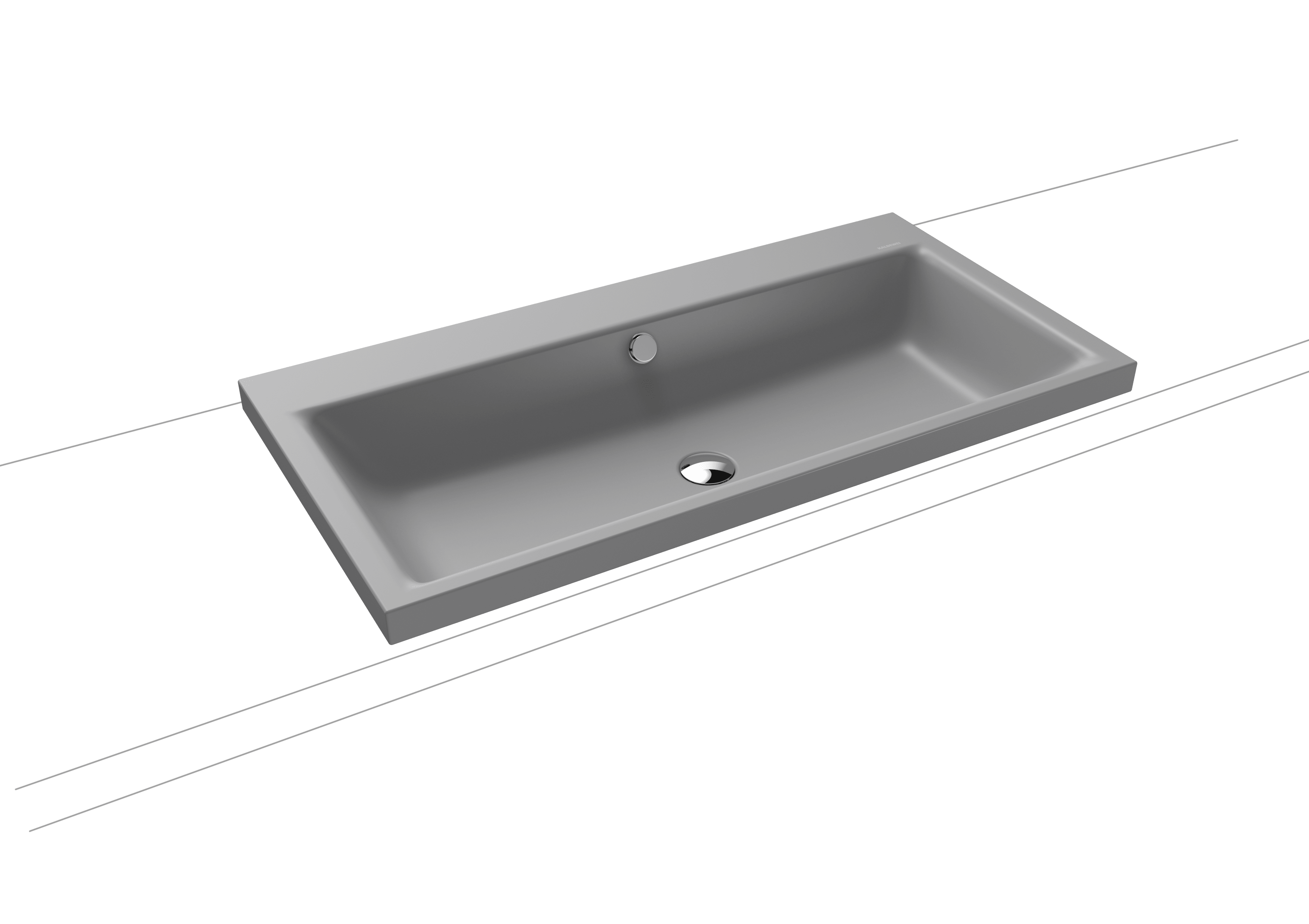 Kaldewei Puro Aufsatzwaschtisch 900 x 460 x 40mm, ohne Hahnloch