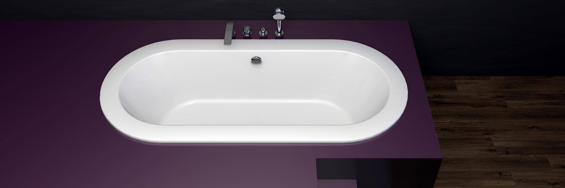 Starlet Oval Oval-Badewanne