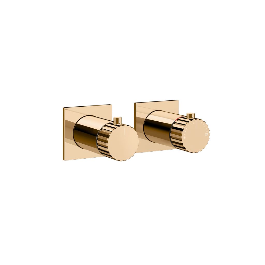 Gessi Incastri Unterputz-Thermostat, 1-Weg, warm bronze PVD