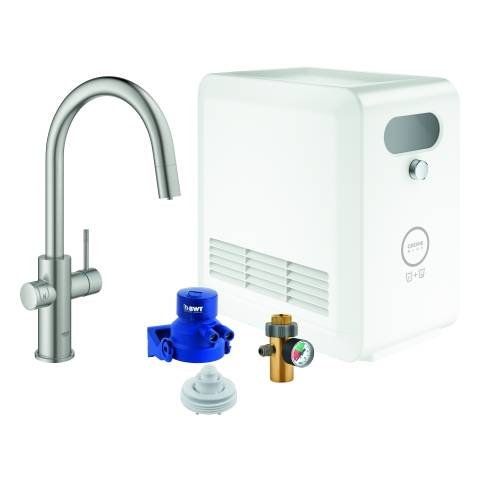 blue Professional C-Auslauf Set mit herausziehbarem Mousseurauslauf