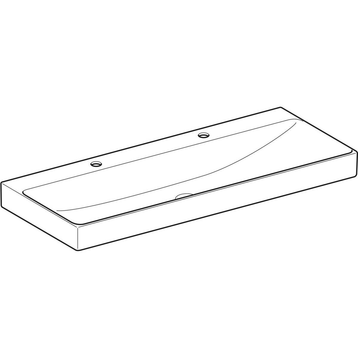 One Waschtisch 120cm, Abgang vertikal