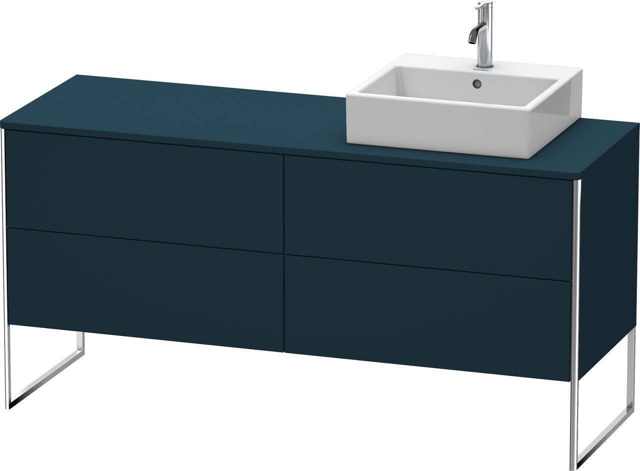 Duravit XSquare Waschtischunterbau bodenstehend XS4924, 4 Auszüge, 1600 x 548mm