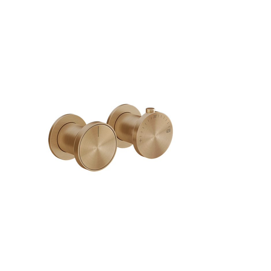 Gessi ORIGINI Thermostat für 3 Verbraucher warm bronze