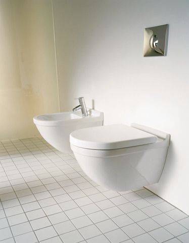 Starck 3 Wand-WC Set (WC Modell 252709) Rimless (spülrandlos)