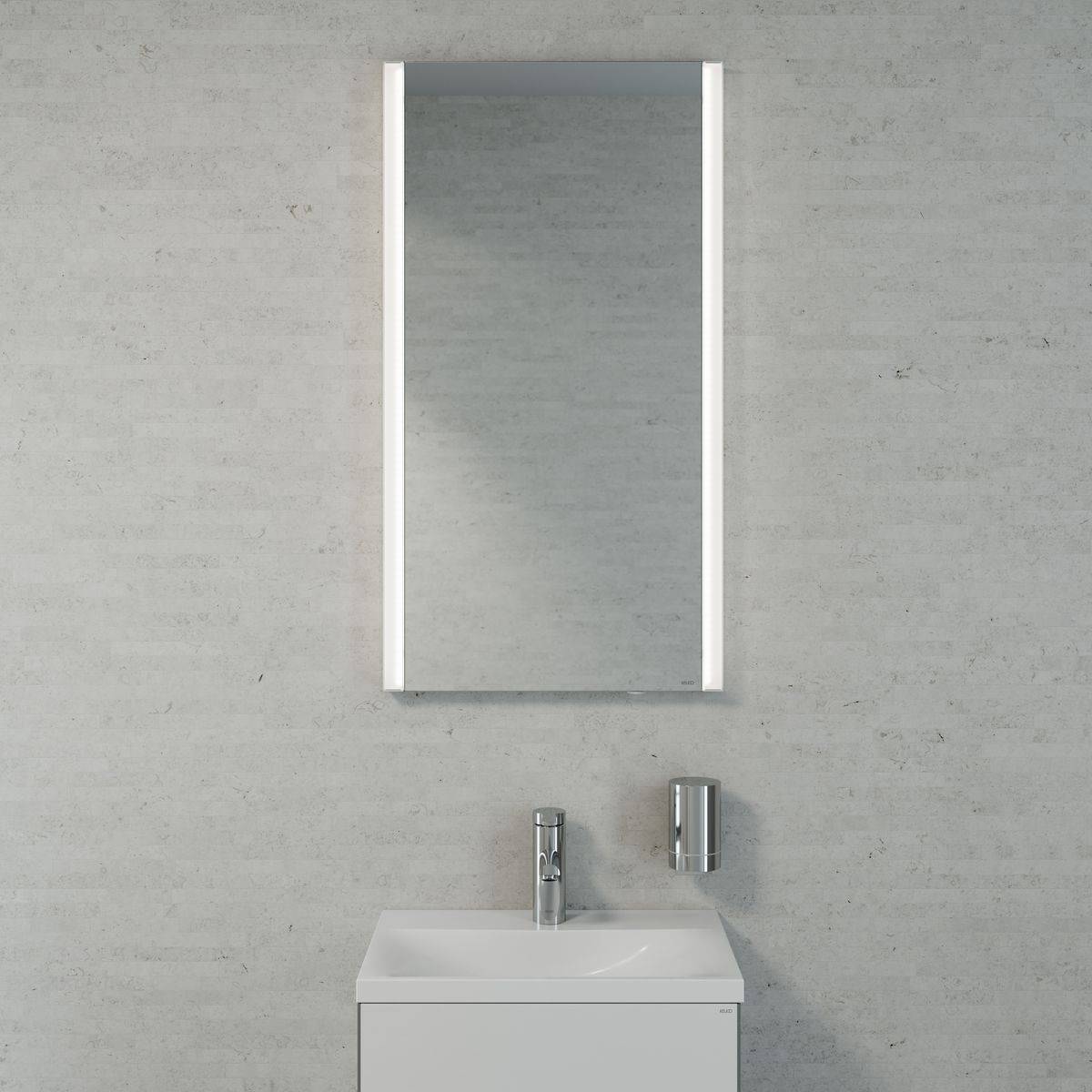 Royal Reflex Badmöbel-Set 3 mit Waschtisch, Waschtischunterbau und LED-Lichtspiegel