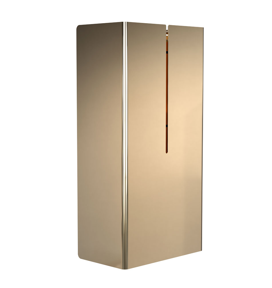 frost NOVA2 Papierkorb 1945-2, Large gold poliert