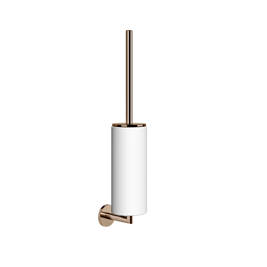 Gessi TONDO Bürstenhalter mit Behälter weiß, Kupfer PVD