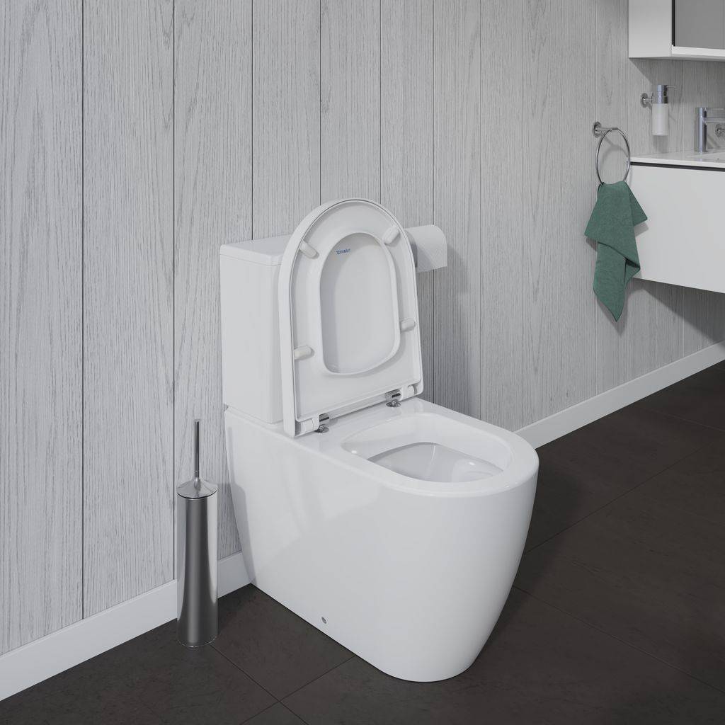 ME by Starck Stand-WC für Kombi 650 mm Tiefspüler, Abgang senkrecht, weiß