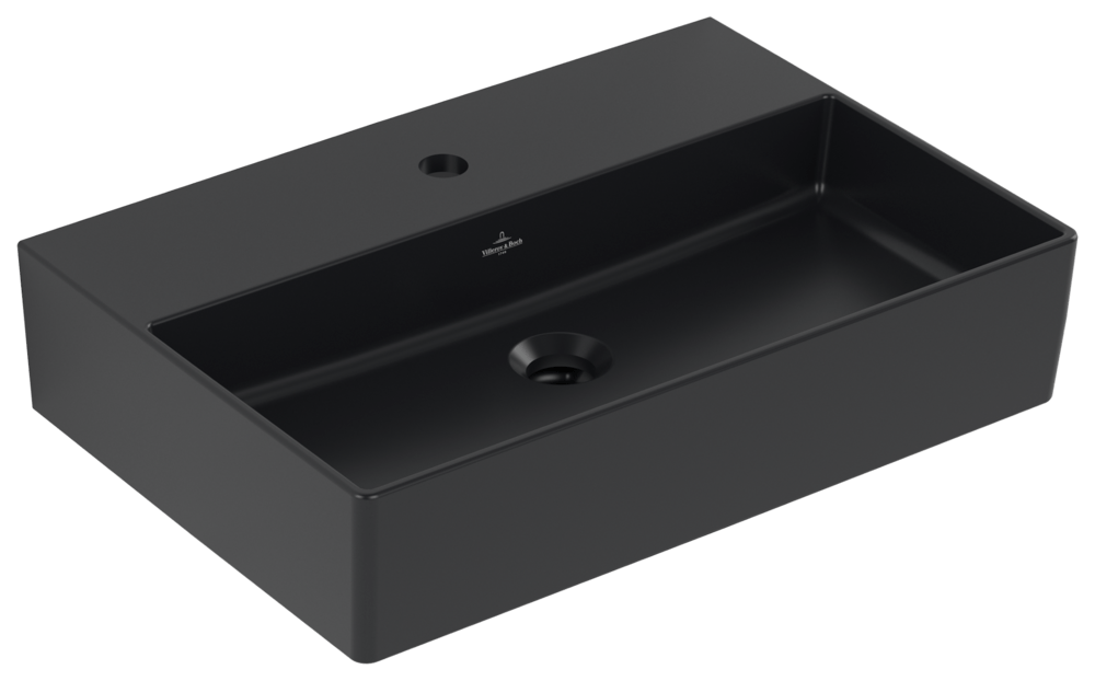 Villeroy & Boch Memento 2.0 Waschtisch, Wandbefestigung, 600 x 420mm, mit Hahnloch, ohne Überlauf