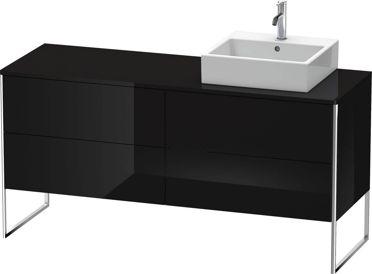 Duravit XSquare Waschtischunterbau bodenstehend XS4924, 4 Auszüge, 1600 x 548mm