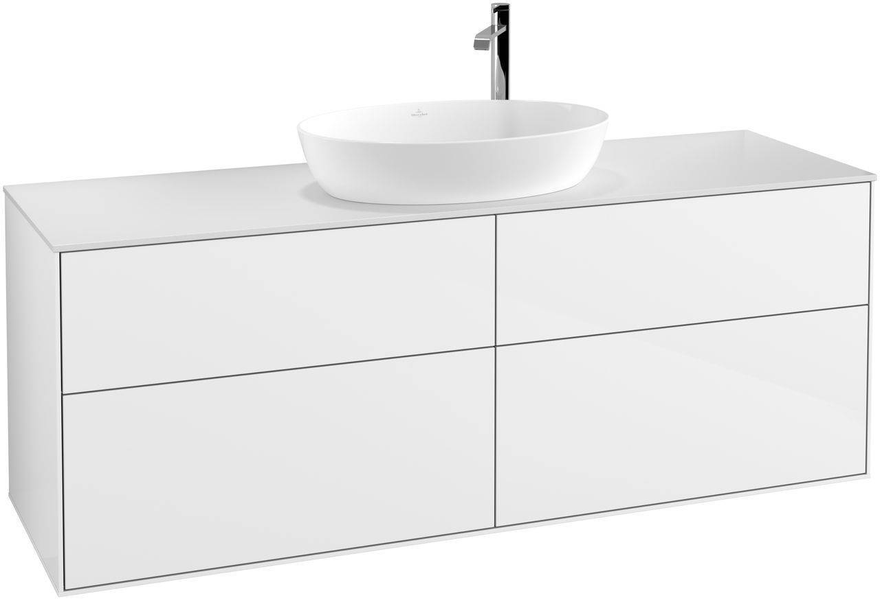 Villeroy & Boch Finion Waschtischunterschrank 1600 x 603 x 501mm, Abdeckplatte weiß matt