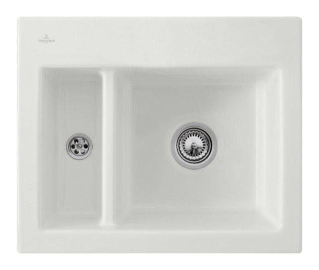 Villeroy & Boch Subway 60 XM Küchenspüle, mit Ablaufgarnitur mit Handbetätigung, 620 x 510mm