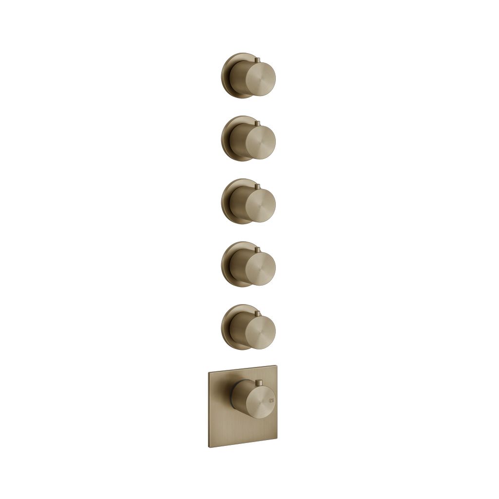 Gessi 316 Wellness Unterputz-Thermostat für 5 Verbraucher, 3/4