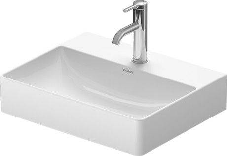 DuraSquare washbasin Compact ground 500 x 400mm, with tap hole
