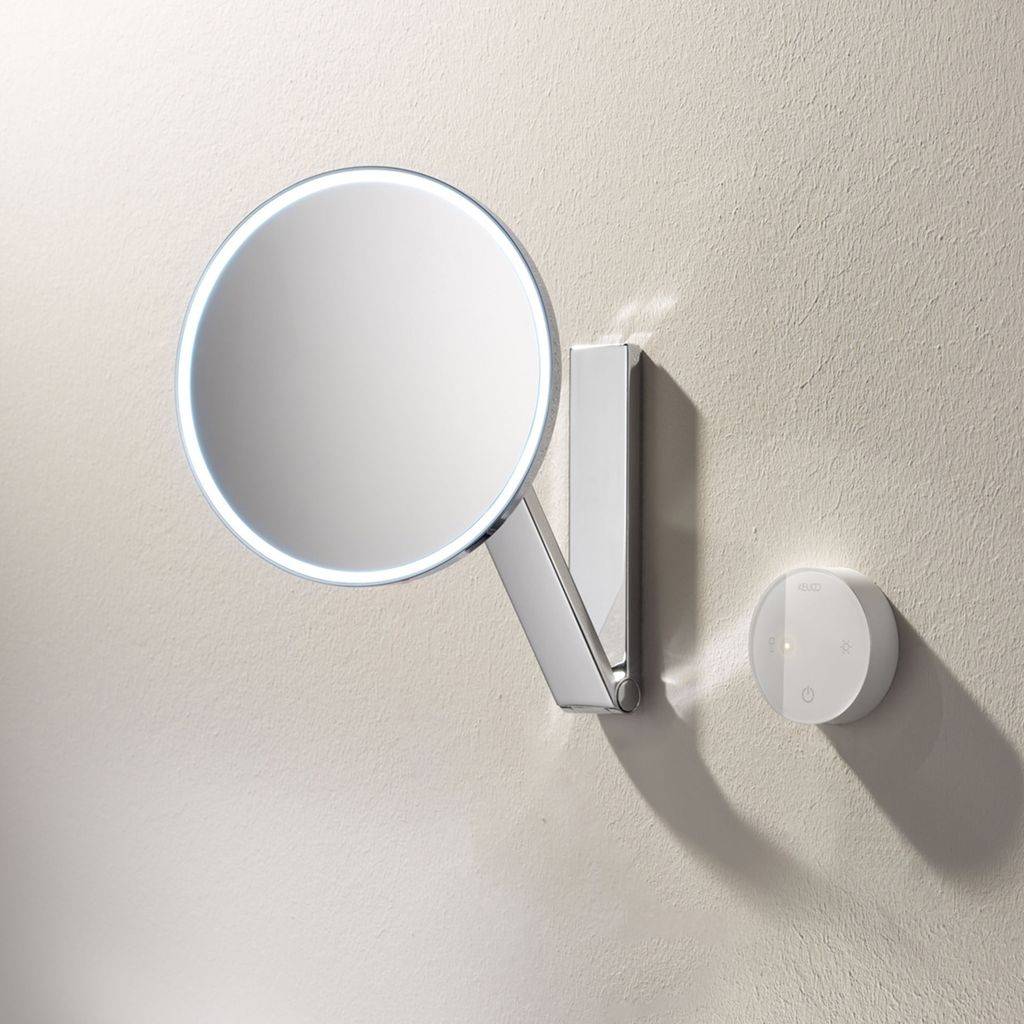 Kosmetikspiegel iLook_move, rund, beleuchtet, 5-stufig-einstellbarer Lichtfarbe, Netzanschluss