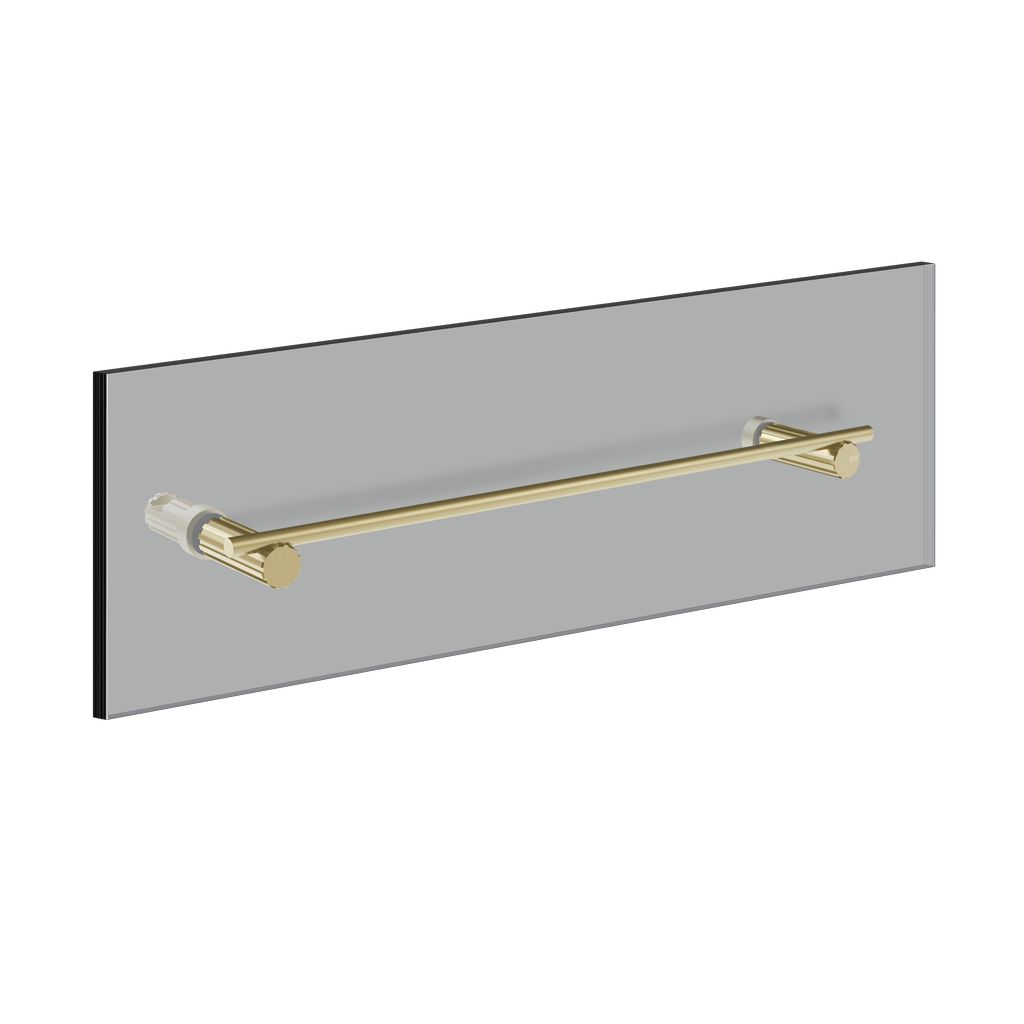 Gessi Incastri Badetuchhalter für Glaswand, 30cm, messing gebürstet PVD