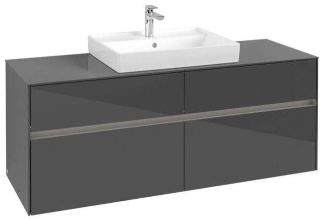 Villeroy & Boch Collaro Waschtischunterschrank 1400 x 548 x 500mm, mit LED Beleuchtung
