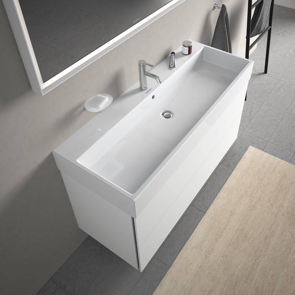 Vero Air Möbelwaschtisch, 1200 x 470mm, mit Hahnloch, mit Überlauf