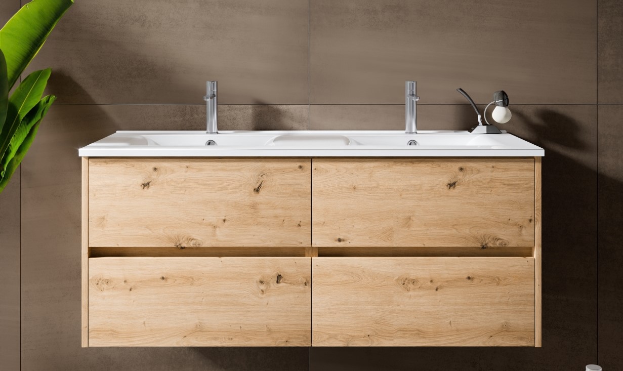 Porto Waschtischunterschrank 120 x 45 x 52cm