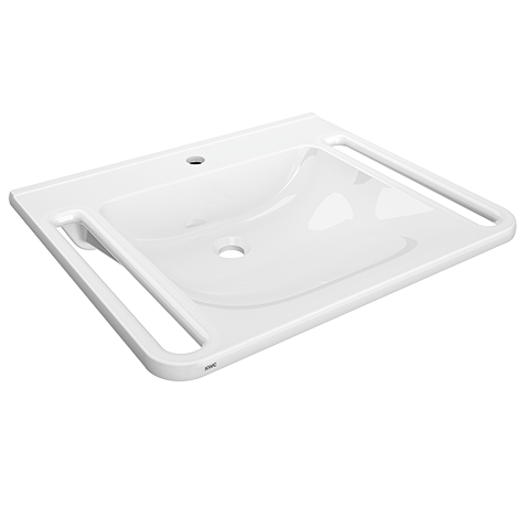 KWC Professional Medcare Einzelwaschtisch barrierefrei 650mm