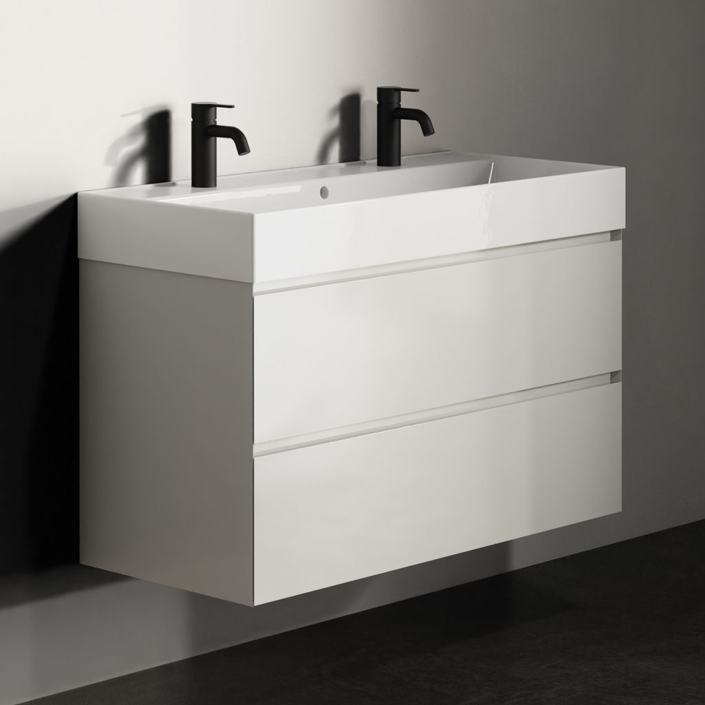 Riho Spring Rise Badmöbel-Set A1 mit 2 Hahnlöchern, 100 x 46cm