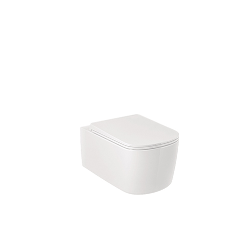 RESA S Spiralflush-Wand-WC, 55 cm P-förmiger Abfluss Mattweiß
