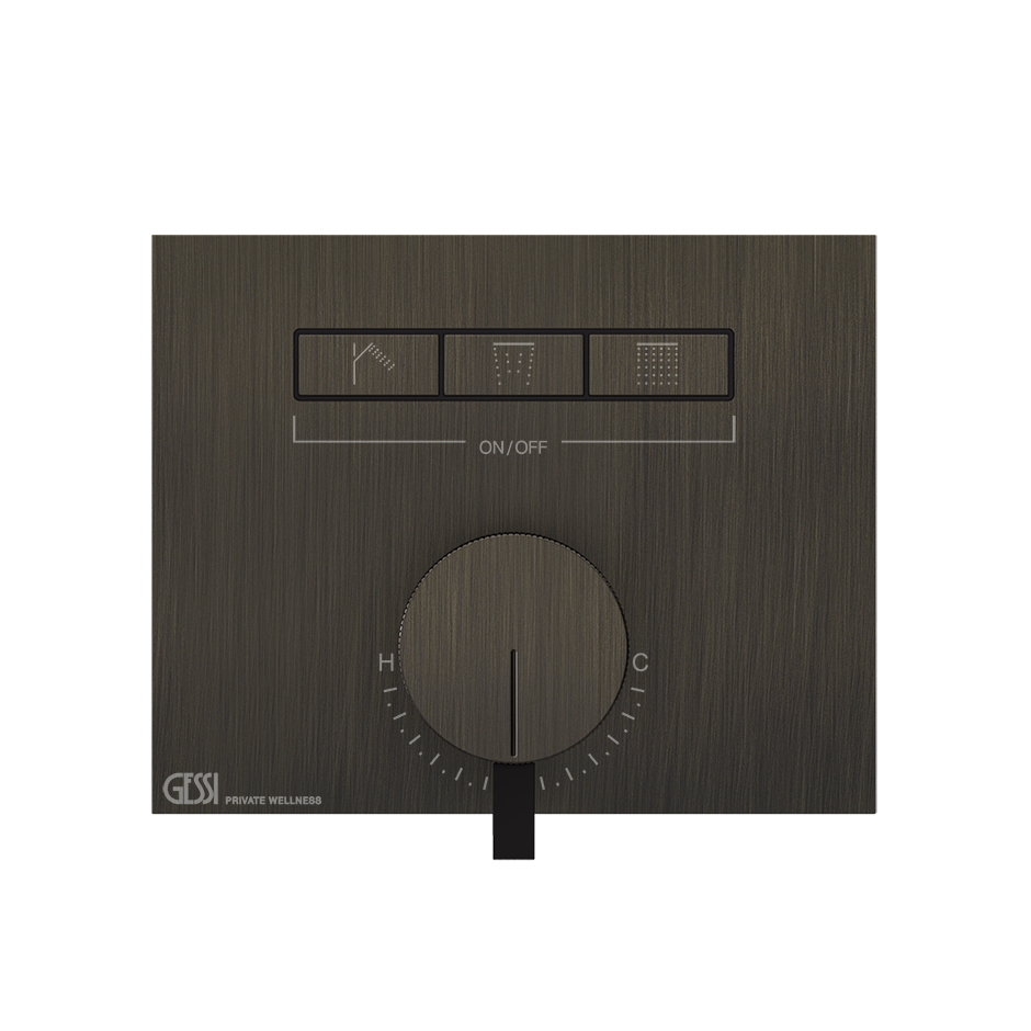Gessi Hi-Fi Unterputz-Einhebelmischer für 3 Verbraucher