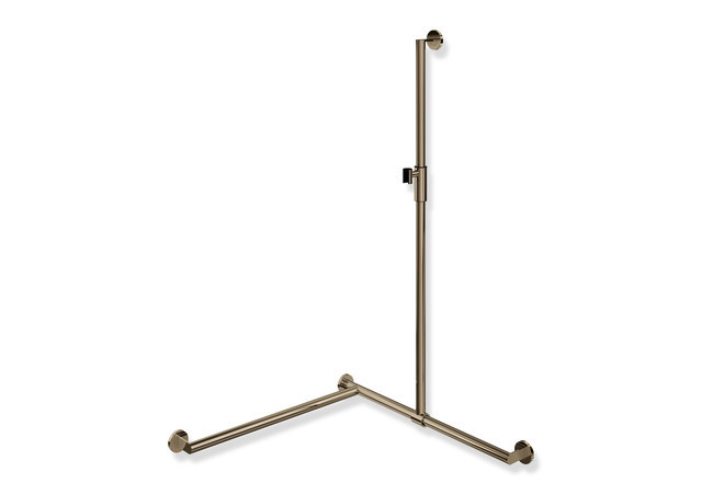 HEWI System 900 Duschhandlauf 1250 x 765 x 765 mm, links, Ø32, Magnetbrausehalter