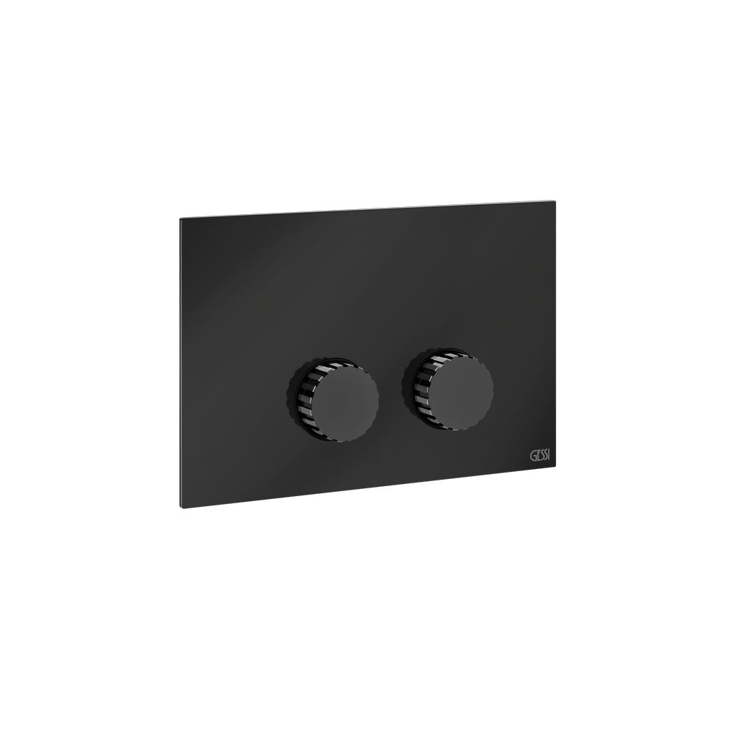 Gessi Incastri WC-Betätigungsplatte für Sanit, Metall schwarz PVD