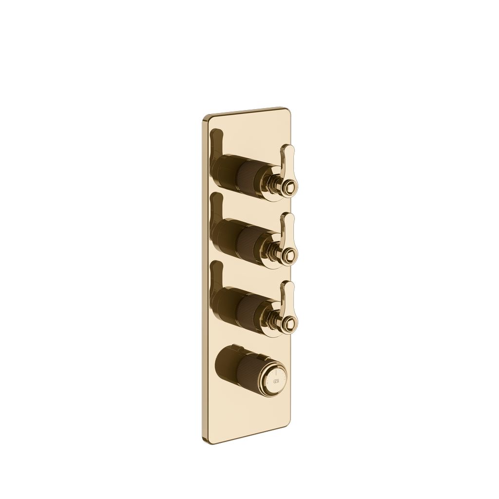 Gessi Venti20 3-Wege Thermostat warm bronze PVD